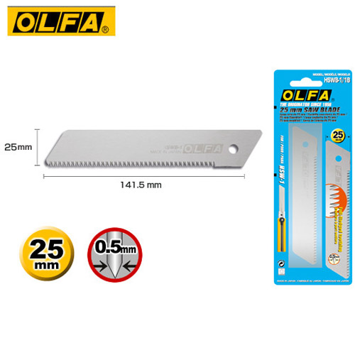 OLFA  HSWB-1  特大型踞刀刀片(一片入)  / 包