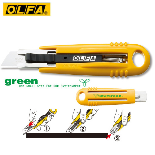 OLFA   SK-4/green  環保材質安全工作刀  /  支