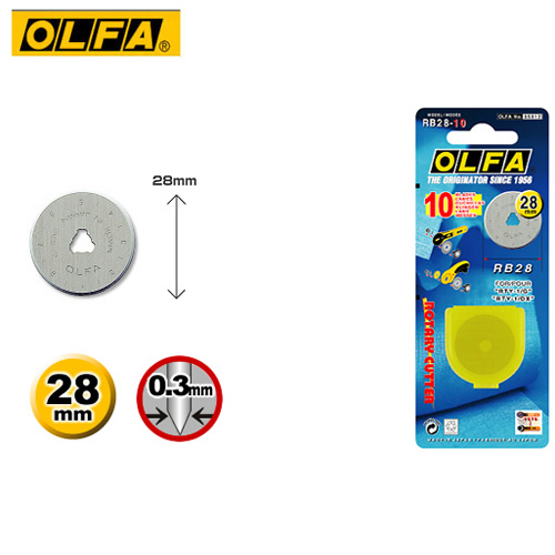 OLFA  RB28-10    圓形刀片 (10片入) / 包