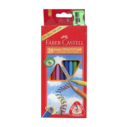 {振昌文具}Faber-Castell 輝柏 16-116538-20 大三角彩色鉛筆20色入 / 盒