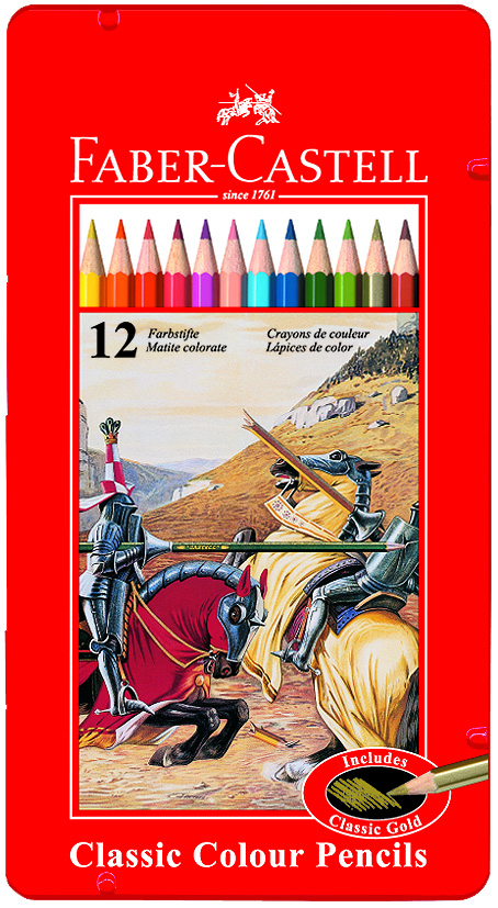 {振昌文具}Faber-Castell 輝柏 115844 油性彩色鉛筆 (鐵盒裝) 12色入 / 盒