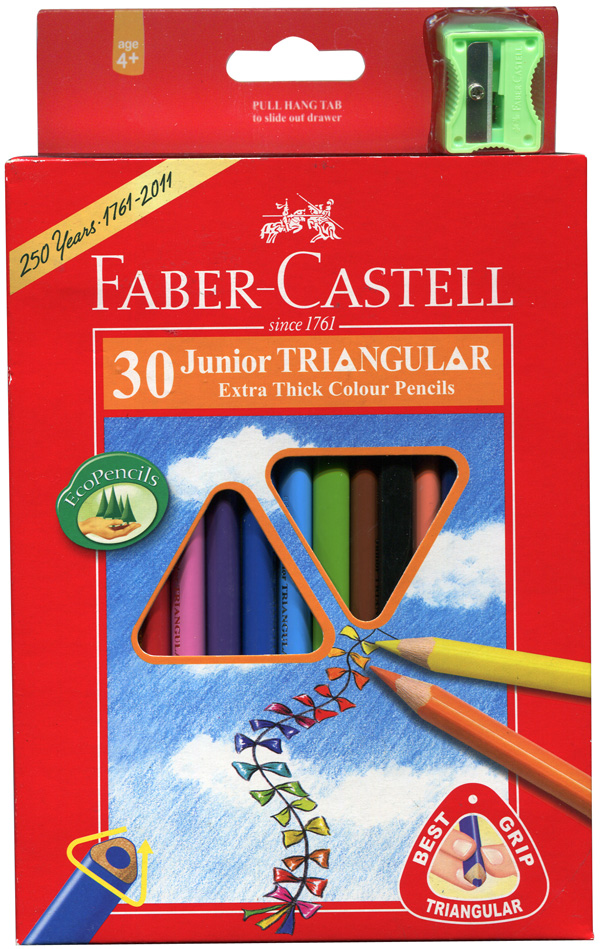 {振昌文具}Faber-Castell 輝柏 16-116538-30 大三角彩色鉛筆30色入 / 盒