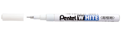 {振昌文具}【Pentel飛龍】X100W-F WHITE 白色油漆筆 - 極細 0.5mm / 支