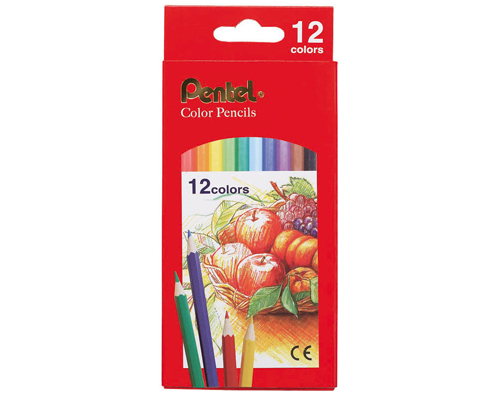 {振昌文具}【Pentel飛龍】CB8-12T 色鉛筆12色 / 盒
