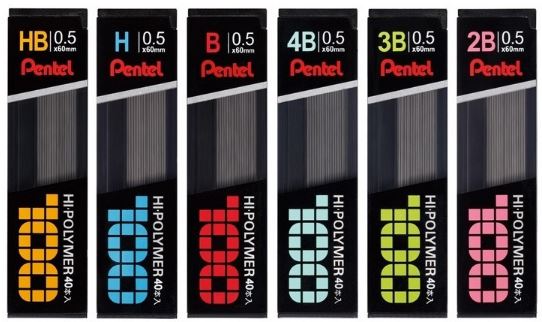 {振昌文具}【Pentel飛龍】C205N HI-POLYMER 自動鉛筆筆芯0.5mm - 40支入 / 個