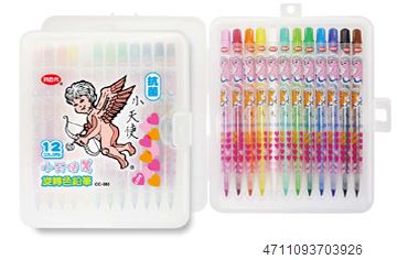 利百代 CC-085 小天使旋轉色鉛筆12色 / 盒