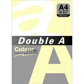 Double A 80gsm A4黃色/50張 DA158