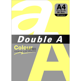 Double A 80gsm A4檸檬黃/25張 DACP11011