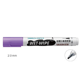 【雄獅】WWP-2 彩繪濕擦筆 2.0mm 螢光紫色/支
