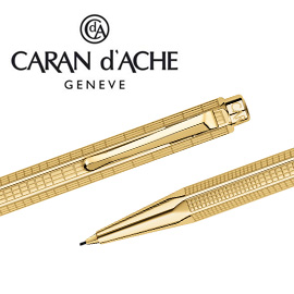 【請先來電洽詢庫存】CARAN d'ACHE 瑞士卡達 ECRIDOR 艾可朵都市麥紋自動鉛筆 0.7 (鍍金) / 支