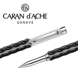 CARAN d'ACHE 瑞士卡達 VARIUS 維樂斯陶瓷鋼珠筆(黑) / 支
