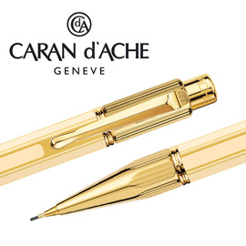 【請先來電洽詢庫存】CARAN d'ACHE 瑞士卡達 VARIUS 維樂斯中國漆自動鉛筆(象牙白)金 / 支