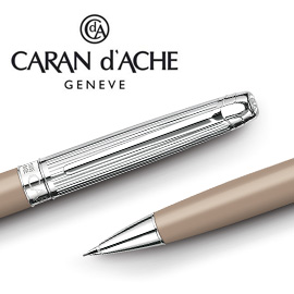 【請先來電洽詢庫存】CARAN d'ACHE 瑞士卡達 LEMAN 利曼亮駝漆自動鉛筆(銀蓋) 0.7