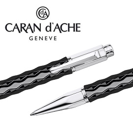 【請先來電洽詢庫存】CARAN d'ACHE 瑞士卡達 VARIUS 維樂斯陶瓷原子筆(黑) / 支