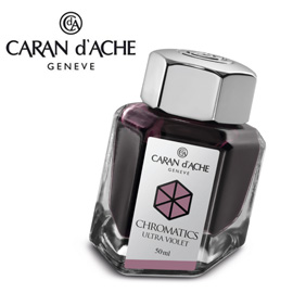 【請先來電洽詢庫存】CARAN d'ACHE 瑞士卡達 Chromatics 色彩墨水. 紫 / 瓶