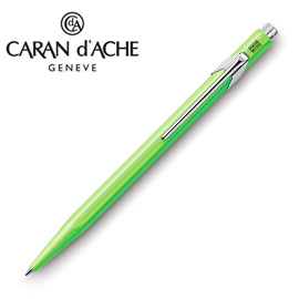 【請先來電洽詢庫存】CARAN d'ACHE 瑞士卡達 849 Fluo 原子筆. 螢光綠 / 支