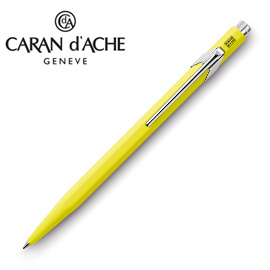 【請先來電洽詢庫存】CARAN d'ACHE 瑞士卡達 849 Fluo 原子筆. 螢光黃 / 支