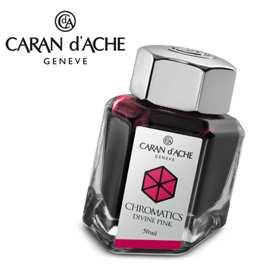 【請先來電洽詢庫存】CARAN d'ACHE 瑞士卡達 Chromatics 色彩墨水. 神秘桃紅 / 瓶