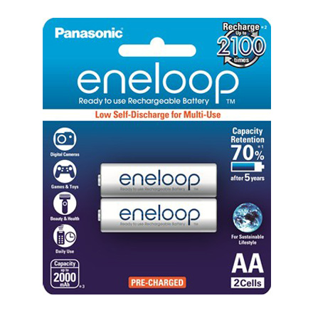 Panasonic 國際牌 eneloop 即可用充電池 3號BK-3MCCE2BTW 日本製 2入/卡