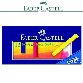 Faber-Castell 輝柏 128312  創意工坊粉彩條 長條型12色 / 盒 
