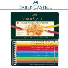 Faber-Castell 輝柏  110012  藝術家級油性色鉛筆-12色鐵盒裝