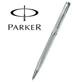 Parker 派克 商籟系列原子筆(纖細) / 亮銀白夾  P0789040