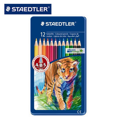 施德樓 MS145AM12 快樂學園 油性色鉛筆12色入-動物篇 / 盒