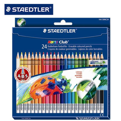施德樓 MS14450NC24 快樂學園 可擦拭色鉛筆24色 / 盒