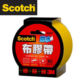 3M 2048Y Scotch強力防水布膠帶48mm x15y(黃色) / 個
