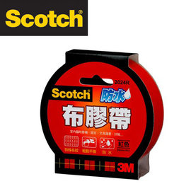 3M 2024R Scotch強力防水布膠帶24 mm x 15y(紅色) / 個