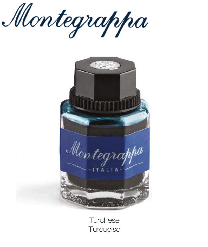義大利Montegrappa萬特佳 墨水 -  (土耳其藍 turquoise) IA01BZIT / 50ml 瓶