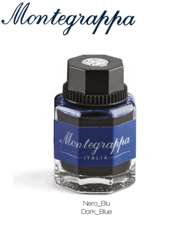 義大利Montegrappa萬特佳 墨水 -  (深藍 dark blue) IA01BZID / 50ml 瓶