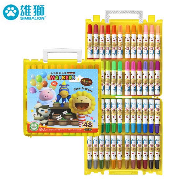 奶油獅 BLM-48 彩色筆48色組 (外盒顏色隨機出貨) / 盒