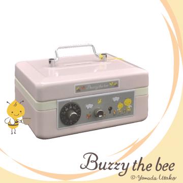 {振昌文具}【請先來電洽詢庫存】【台灣金庫王】 Buzzy the bee手提現金箱 pink   BCB11   /  個