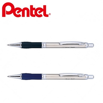 {振昌文具}【Pentel飛龍】B460 不鏽鋼軟膠原子筆 0.8mm 12支/盒