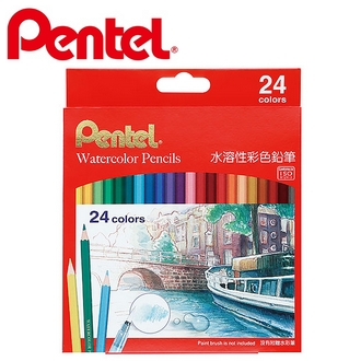 {振昌文具}【Pentel飛龍】CB9-24TW 水溶性彩色鉛筆  24色/盒