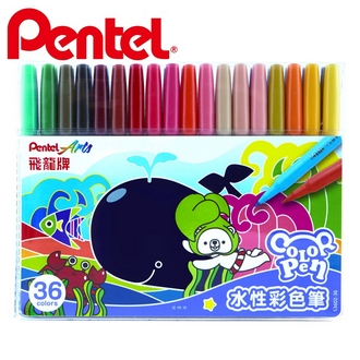{振昌文具}【Pentel飛龍】S3602-36 彩色筆  36色/盒