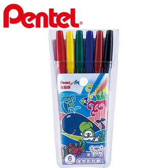 {振昌文具}【Pentel飛龍】S3602-06 彩色筆  6支/盒