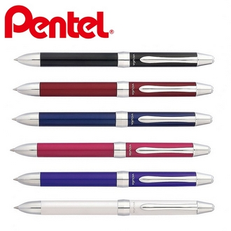{振昌文具}【Pentel飛龍】XBXW1375 美酷孃-旋轉三用原子筆(黑、紅0.7mm+自動鉛筆0.5mm  /支