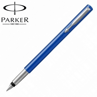 【派克 PARKER】(請先來電詢問存貨)威雅系列 絲柔藍桿 鋼筆 筆尖F  P2025446 /支
