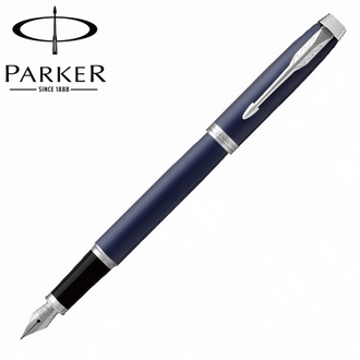 【派克 PARKER】(請先來電詢問存貨)新IM系列 寶藍白夾 鋼筆 P1931647 /支