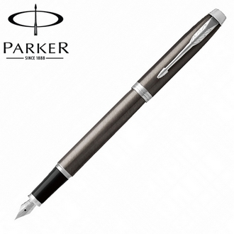 【派克 PARKER】(請先來電詢問存貨)新IM系列 金屬灰白夾 鋼筆 P1931650 /支