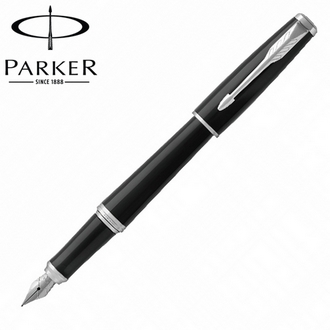 【派克 PARKER】(請先來電詢問存貨)紳士系列 麗黑白夾 鋼筆 P1931596 /支