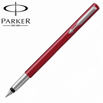 【派克 PARKER】(請先來電詢問存貨)威雅系列 絲柔紅桿 鋼筆 筆尖F  P2025420 /支