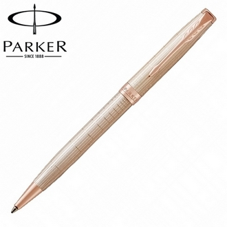 【派克 PARKER】(請先來電詢問存貨)卓爾系列 玫瑰金純銀格 原子筆 P1931487 /支