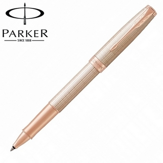 【派克 PARKER】(請先來電詢問存貨)卓爾系列 玫瑰金純銀格 鋼珠筆 P1931486 /支