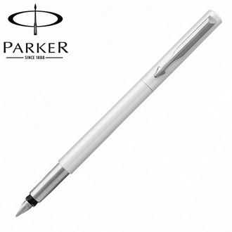 【派克 PARKER】(請先來電詢問存貨)威雅系列 絲柔白桿 鋼筆 筆尖F  P2025454 /支