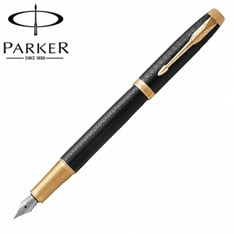 【派克 PARKER】(請先來電詢問存貨)新IM系列 高尚經典 細格紋黑 鋼筆 P1931646 /支