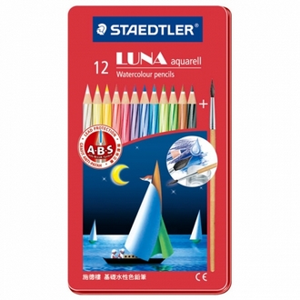 【施德樓】MS137C12M LUNA 水性色鉛筆 鐵盒裝 12色 / 盒
