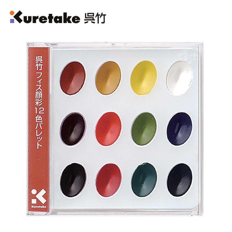 【吳竹】12色顏彩調色盤 KG204-4 / 盒
